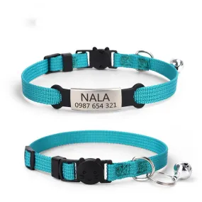 8-color Printable Plate Cat Collar with Detachable Buckle