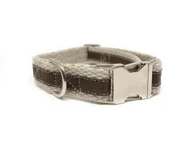 Adventurer Cork Hemp Dog Collar - Saddle Brown