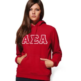 Alpha Sigma Alpha Hooded Sweatshirt - G185 - TWILL