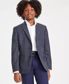 Big Boys Check Stretch Suit Jacket