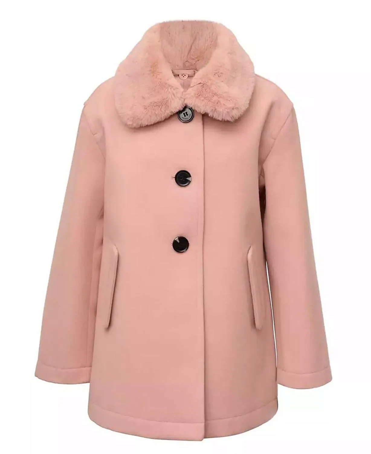 Big Girls Faux Wool Jacket