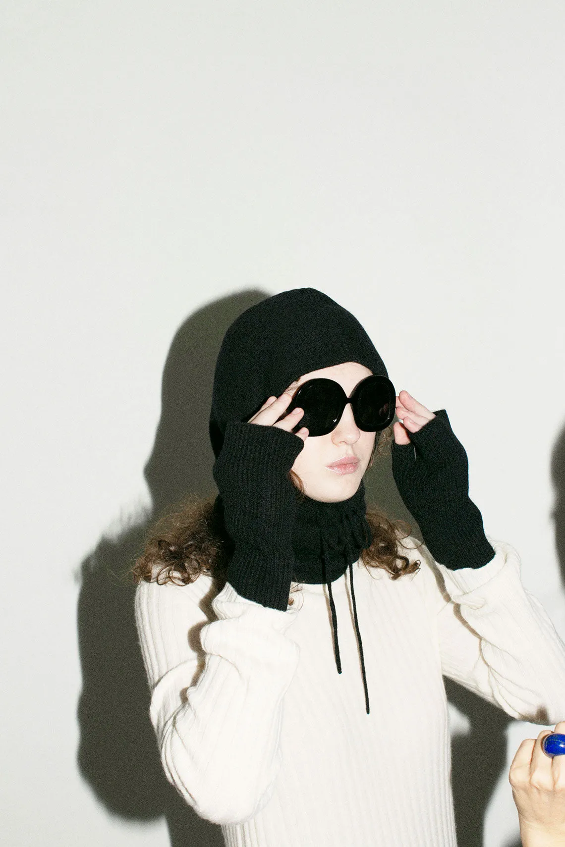 Black Cashmere Jackie Balaclava