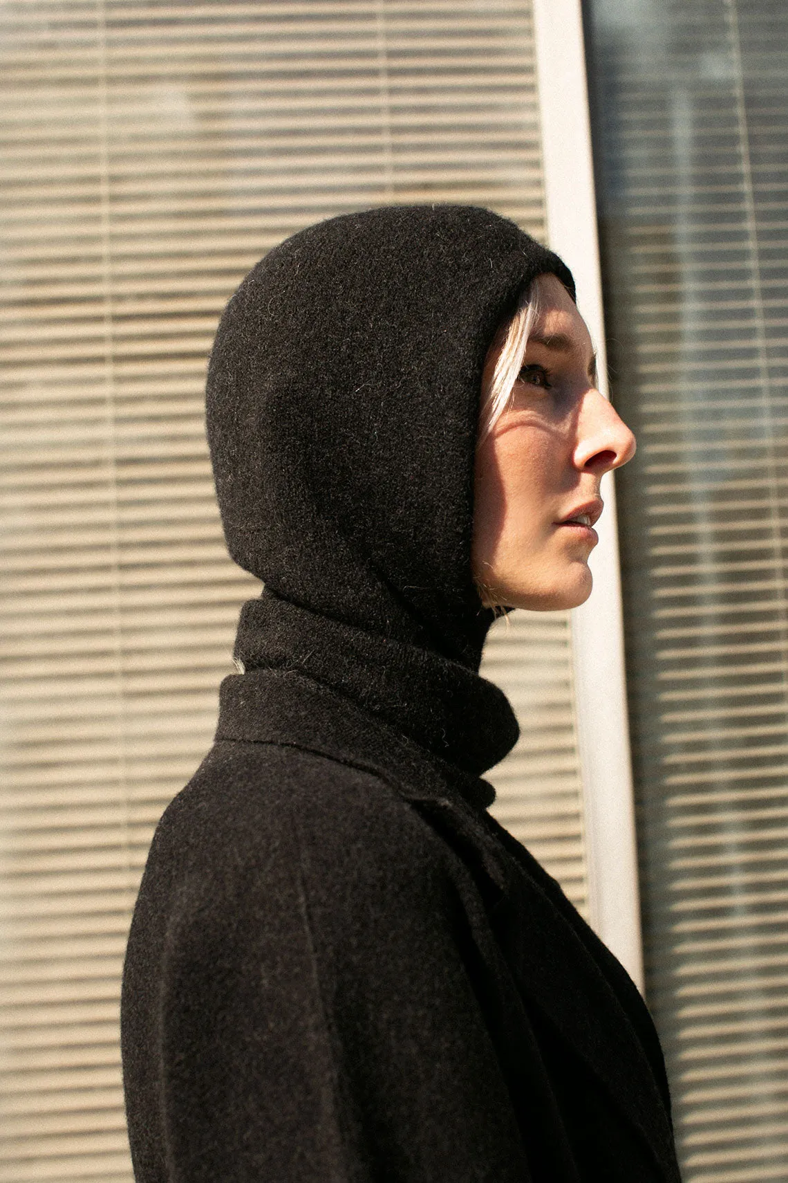 Black Melange Balaclava