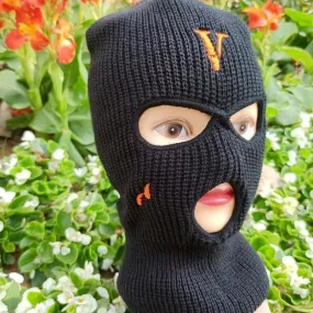 Black Vlone Embroidery 3 Holes Ski Mask