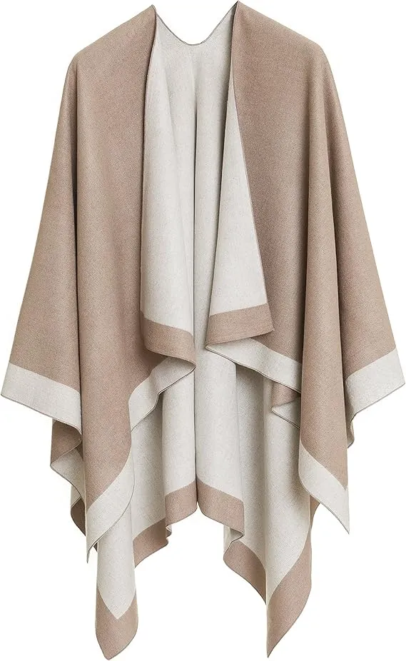 Blush Luxurious Knit Sweater Poncho Cardigan