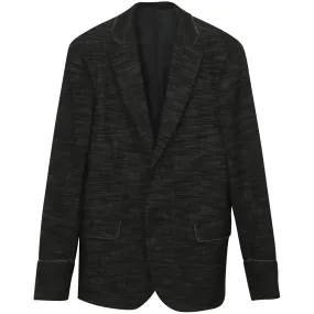 Bottega Veneta Blazer in Black Print Cotton