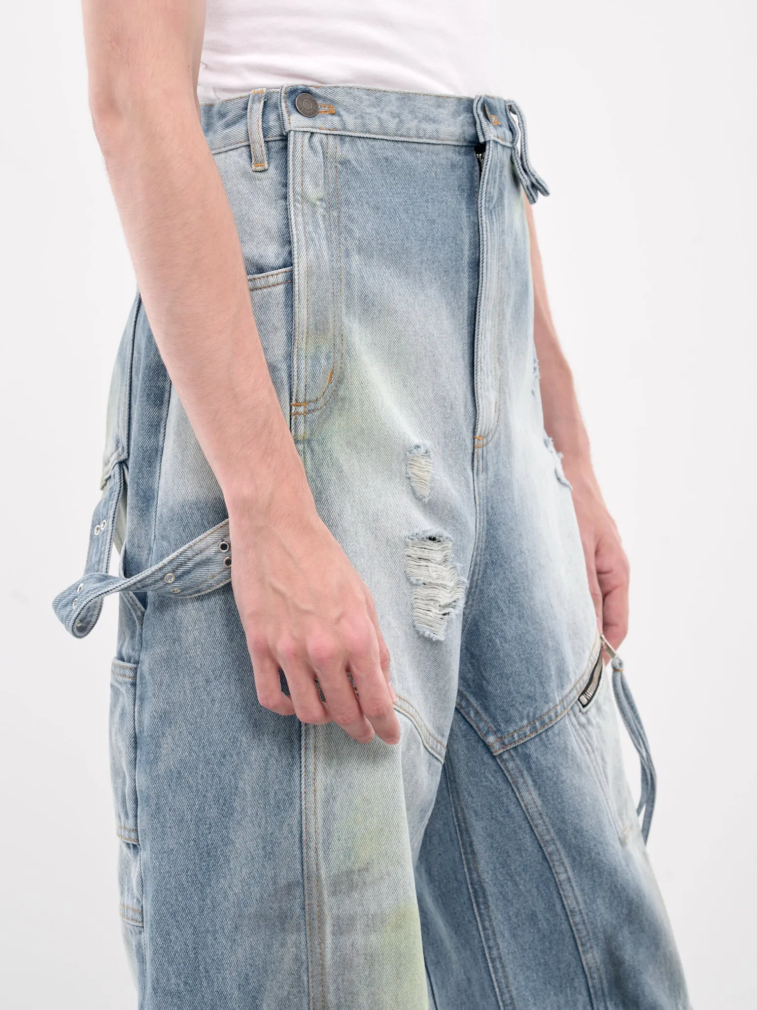 Cargo Elevated Denim Pants (DN-002-C-DENIM-BLUE)