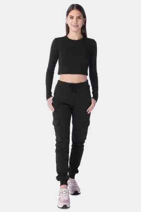 Cargo Jogg Trouser For Women - Black