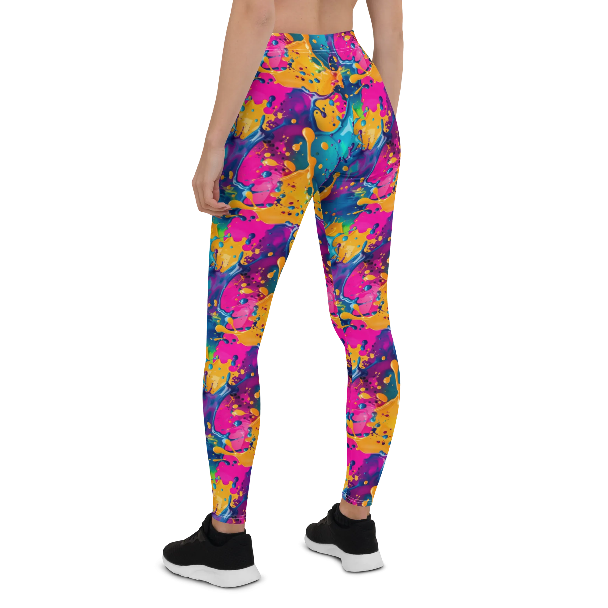 Colorful Paint Splash Leggings