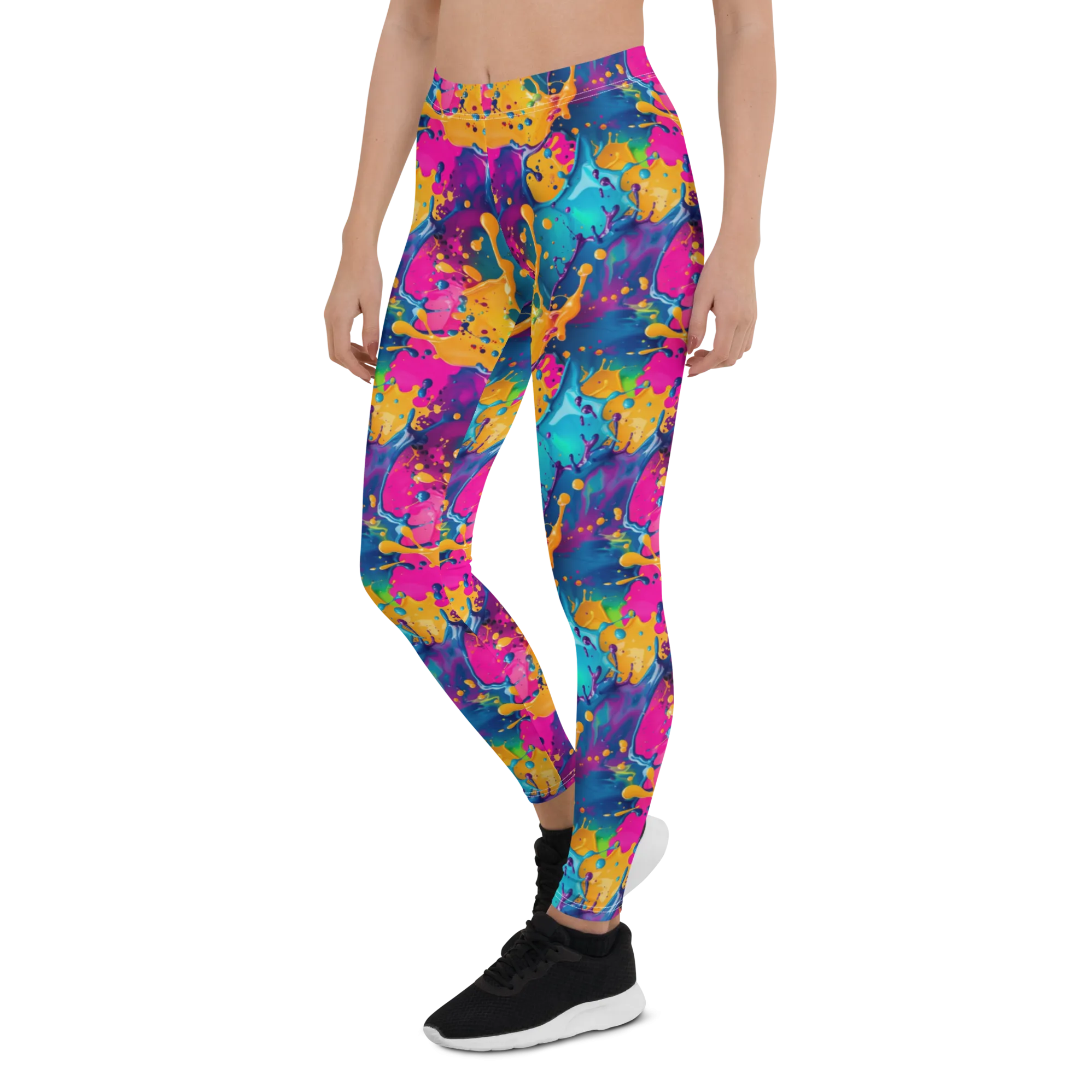 Colorful Paint Splash Leggings