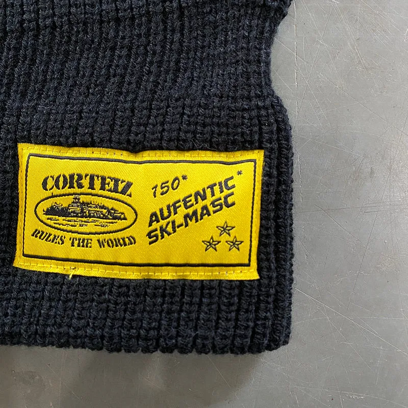 CORTEIZ KNIT BALACLAVA BLACK YELLOW