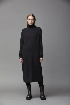 Cotton Roll-Neck Dress