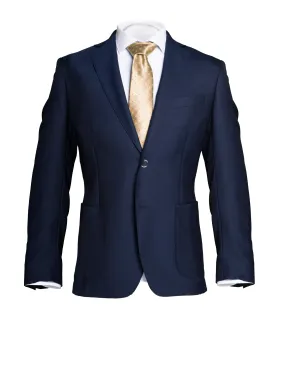 Dark Blue "Classic" Cool Wool Blazer by Campore