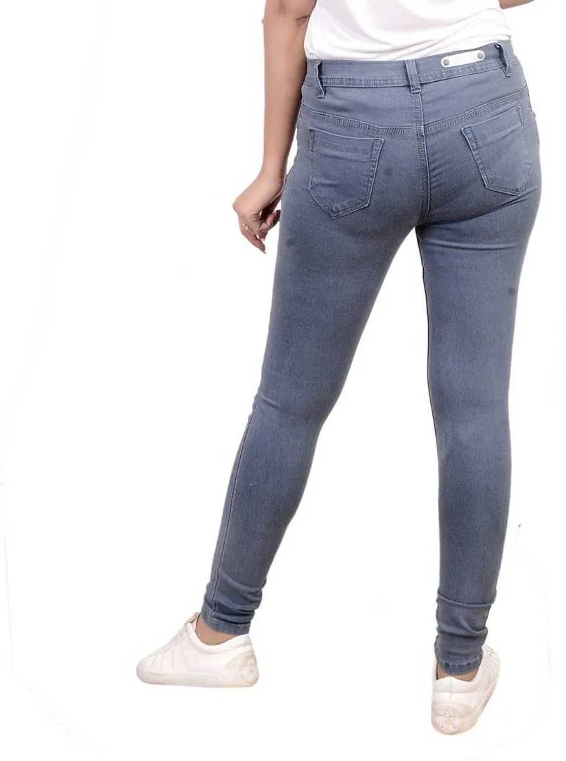 Denim Multicoloured Solid Jeans Pack of 2