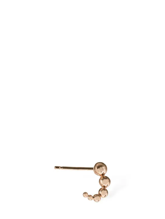 DoDo   9kt Rose gold Bollicine mono earring 