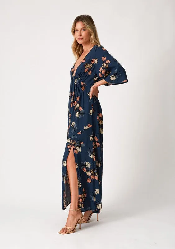 EMPIRE WAIST FLORAL MAXI DRESS