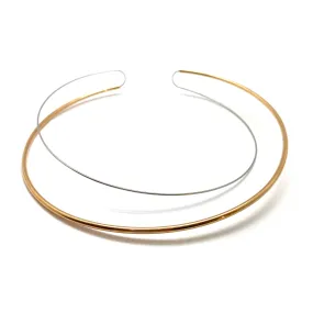 Gold Asymmetrical Wire Collar