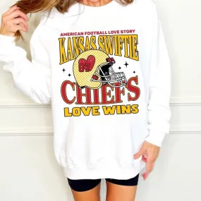 Kansas Taylor Era Love Wins Sweatshirt - Youth