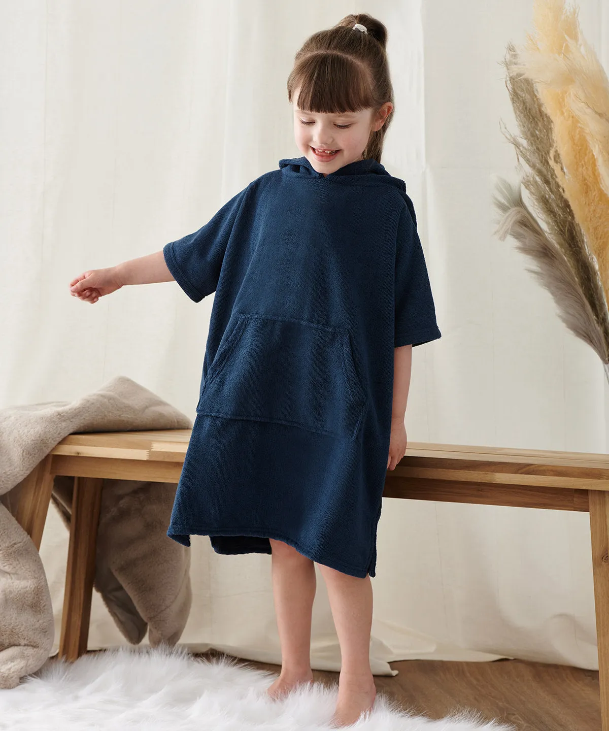 Kids poncho | Royal