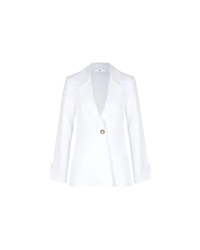 KOS LINEN BLAZER WHITE