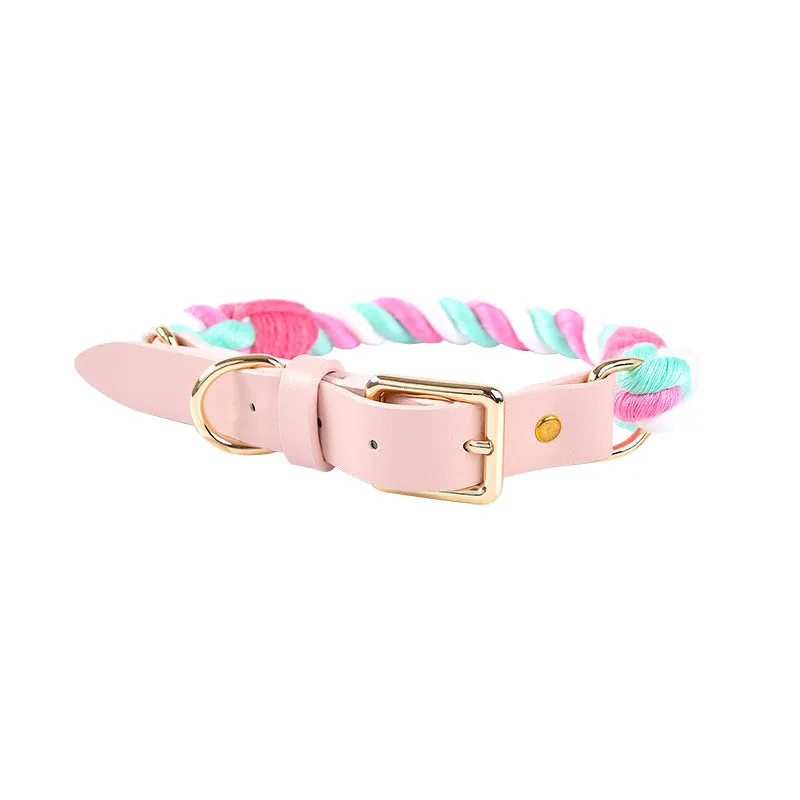 Loofie Colorful Dog Collar & Leash - Sustainable, Vivid, and Durable