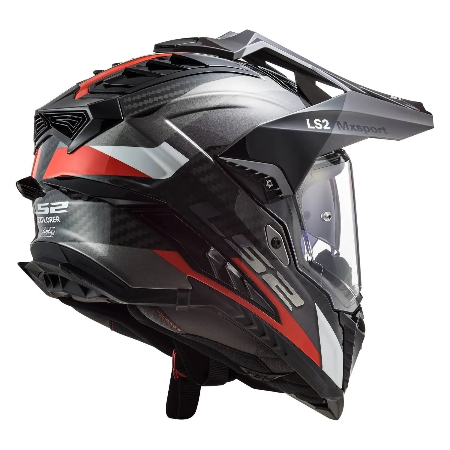 Ls2 Mx701 C Explorer Frontier Adventure Helmet G.Titanium Red-06