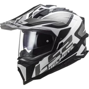 LS2 Mx701 Explorer Alter Adenture Helmet Matt Black White-0