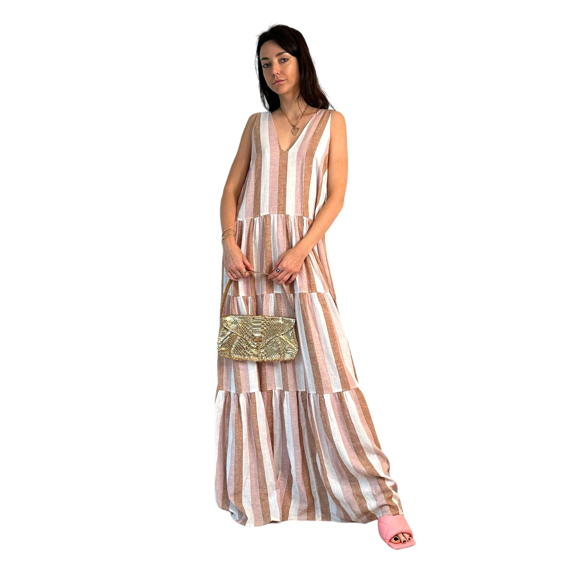 Maxi Linen Dress - S