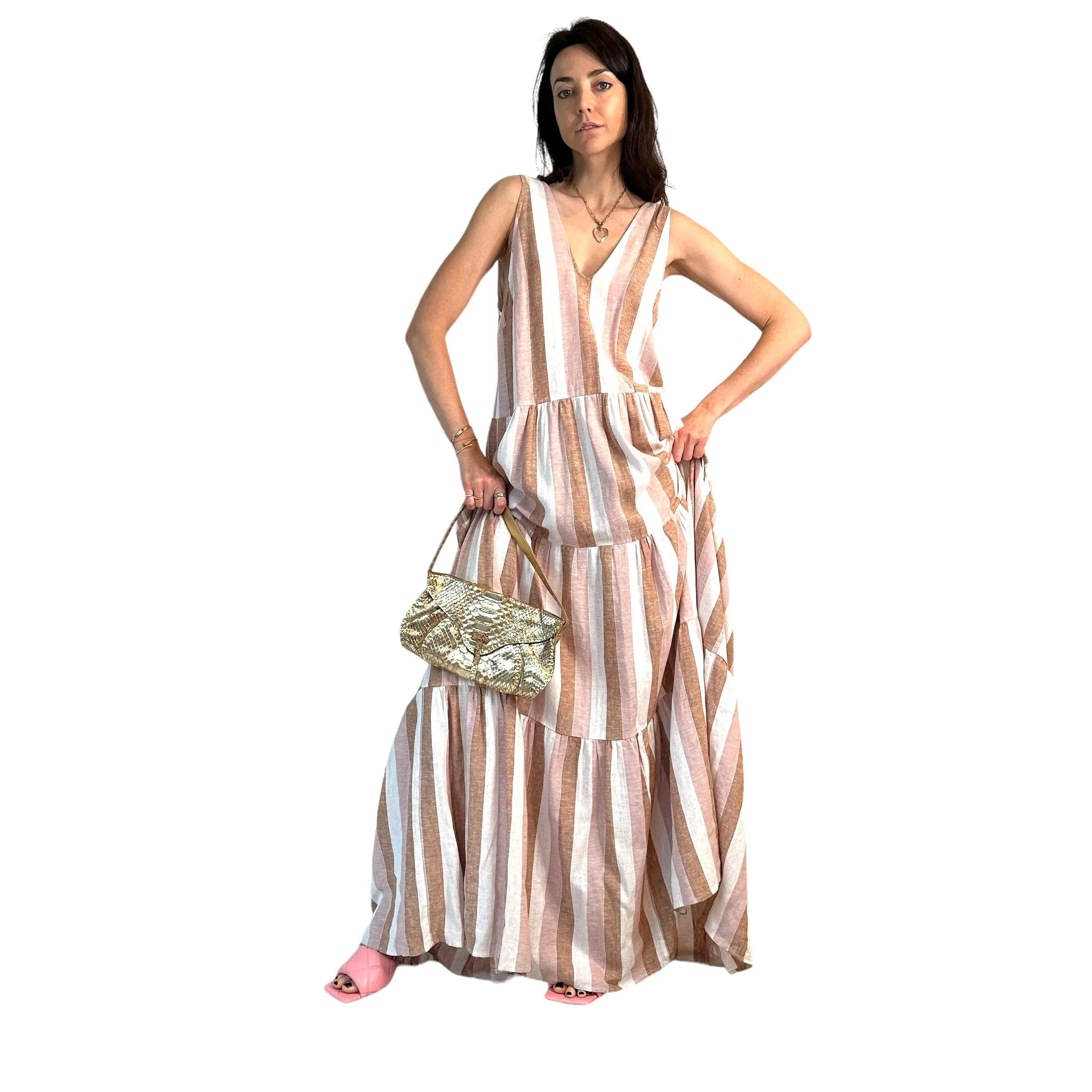 Maxi Linen Dress - S