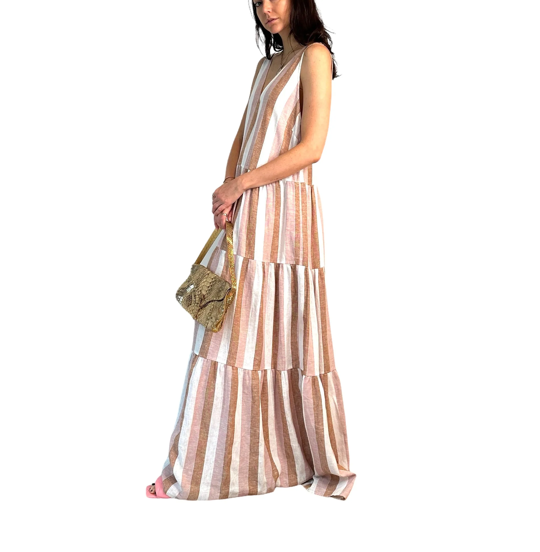 Maxi Linen Dress - S