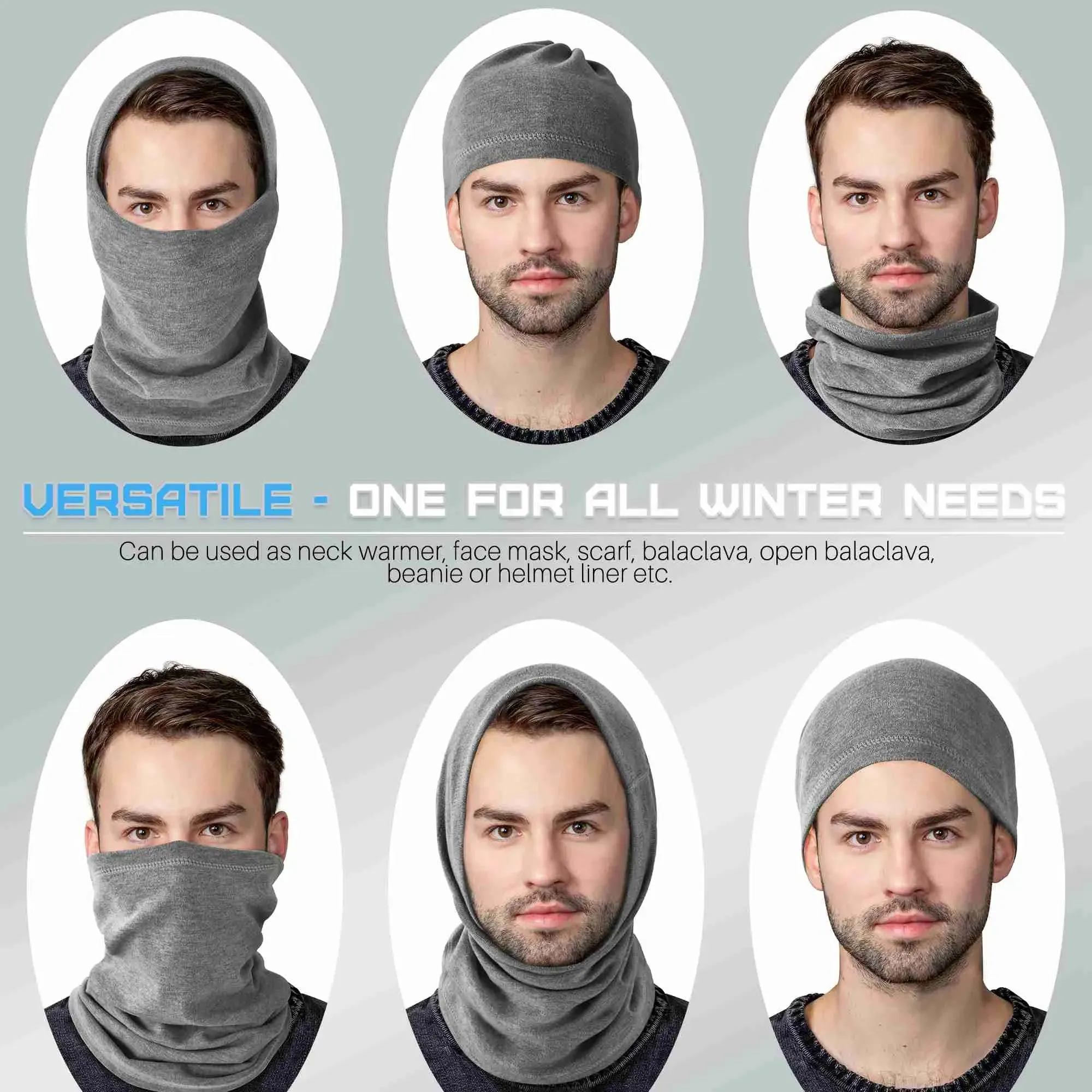 MCTi Winter Neck Warmer - Soft Fleece for Skiing and Outdoor Sports