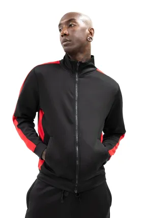 Men's Striped Solid Track Jacket