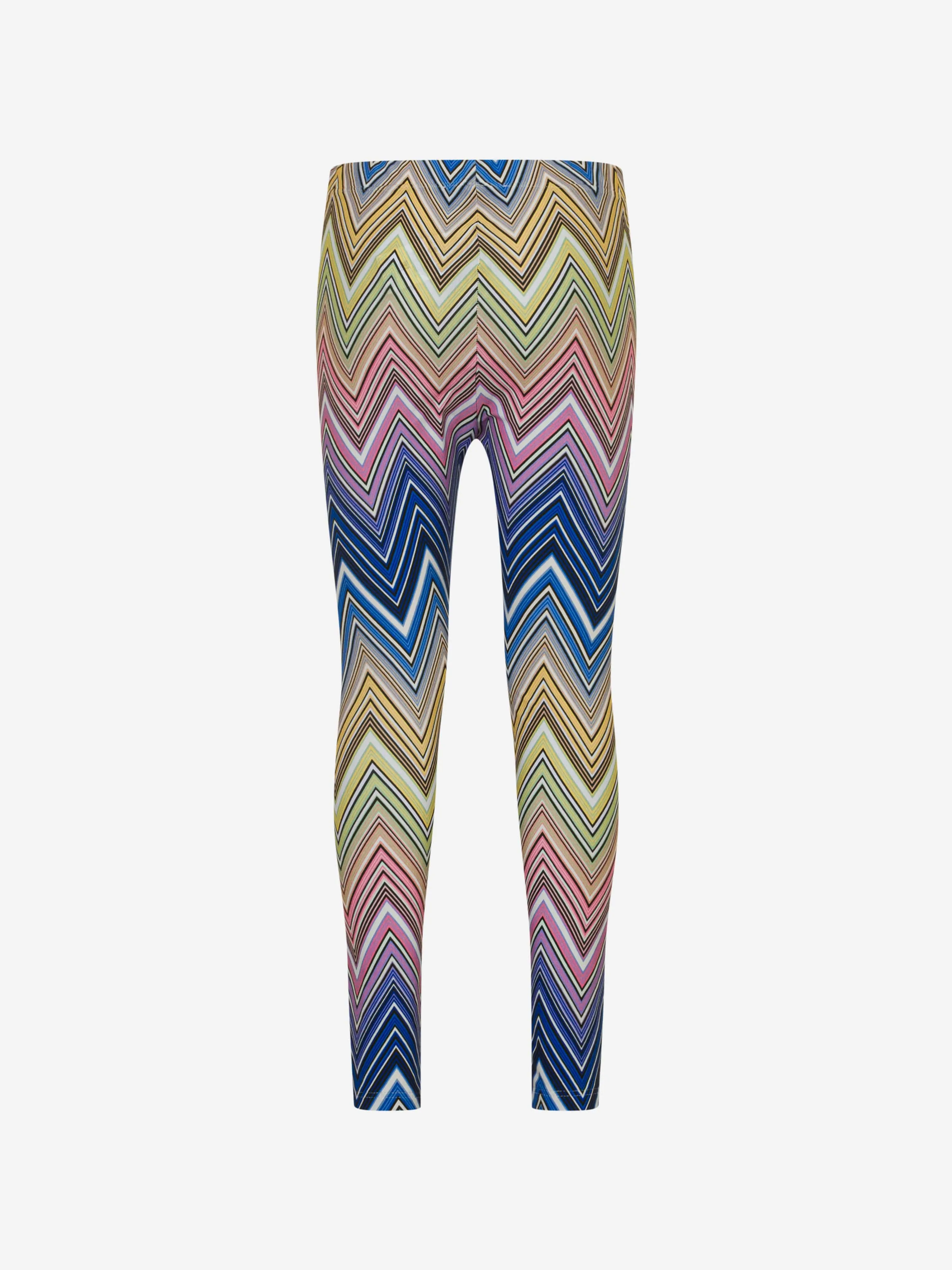 Missoni Girls Zigzag Leggings in Multicolour