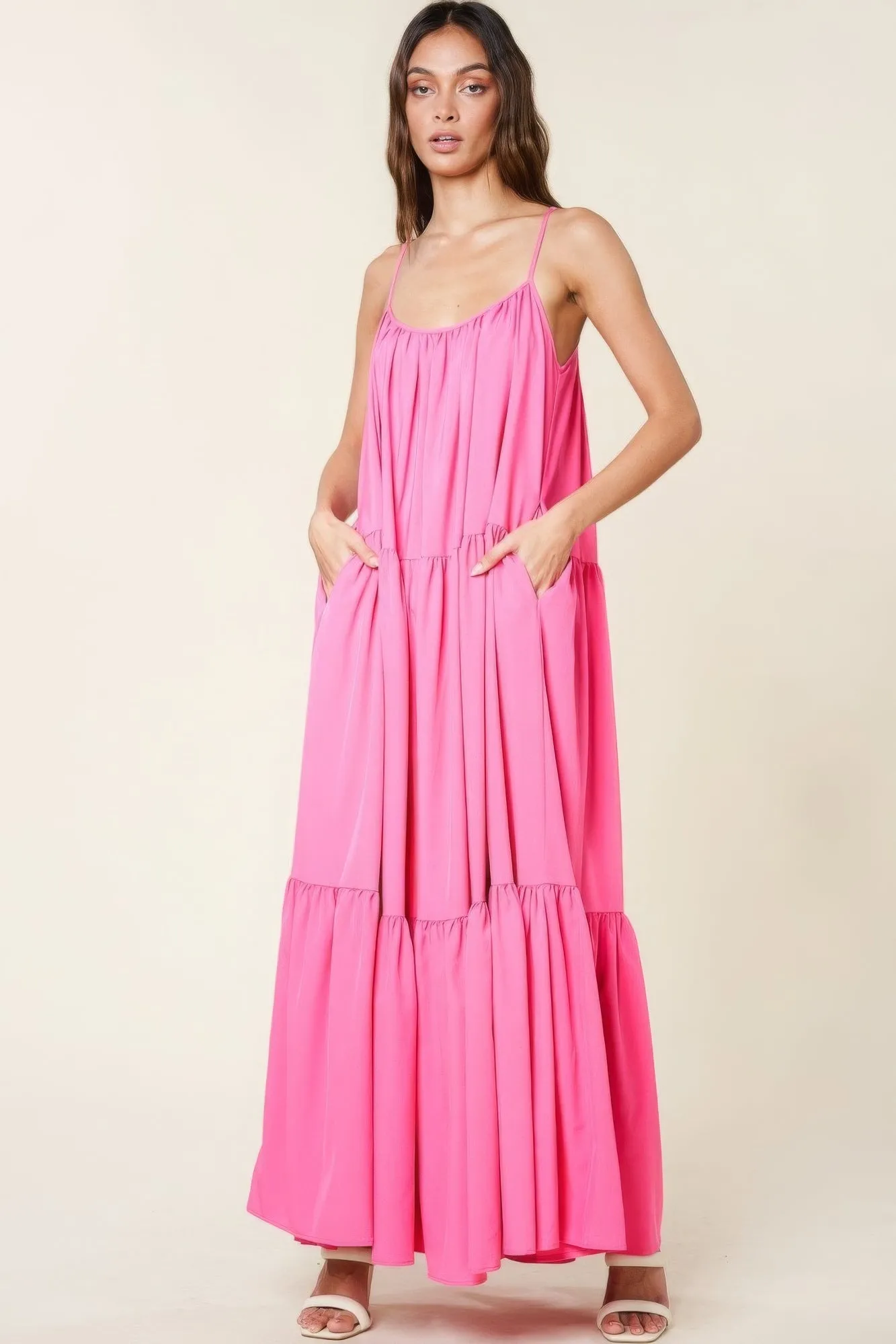 MUST HAVE ESSENTIAL MAXI DRESS With Pockets (2 COLORS)