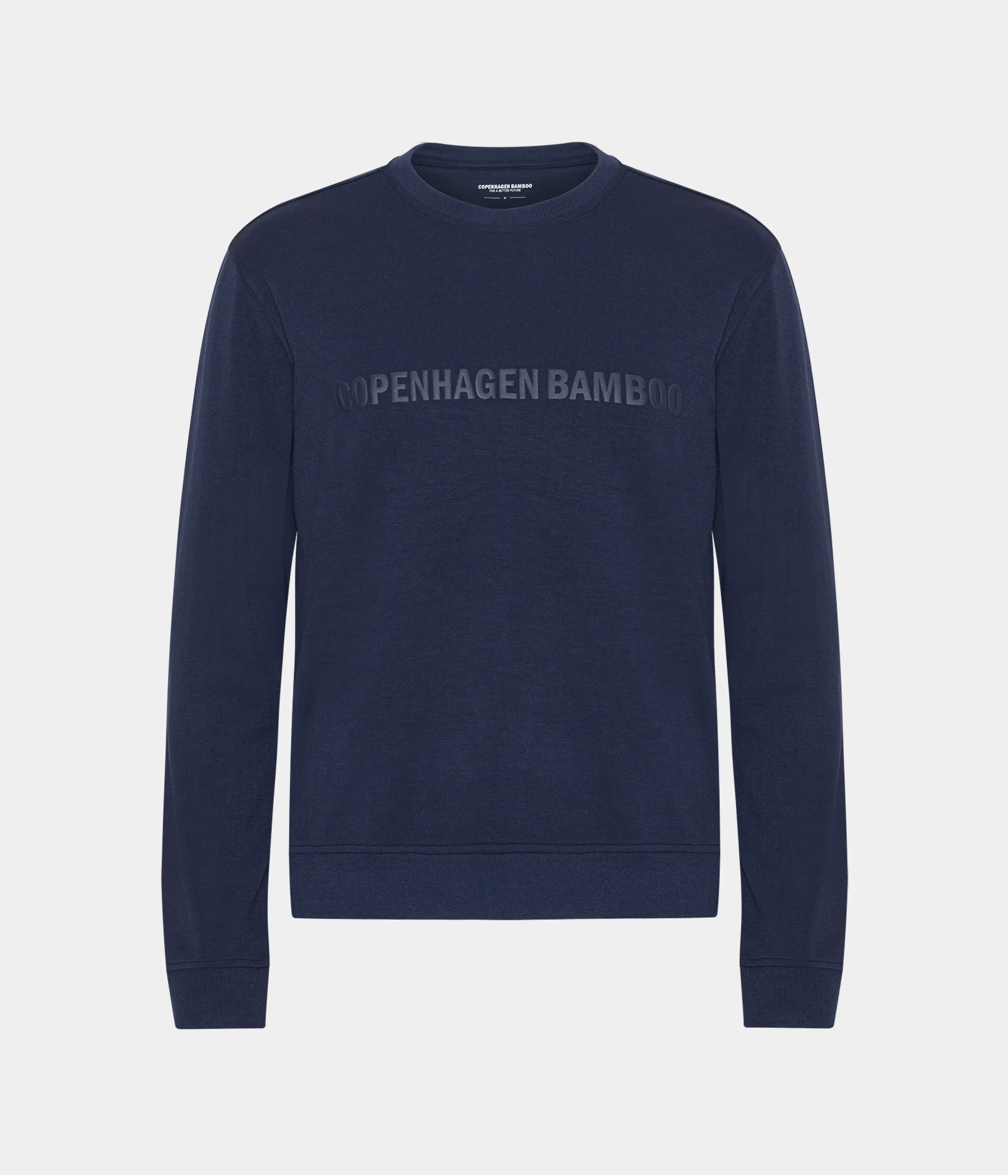 Navy bamboo sweatshirt with logo