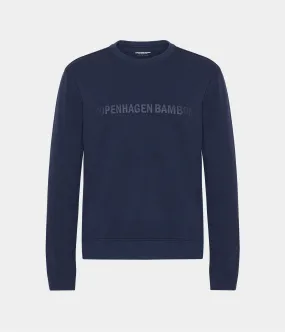 Navy bamboo sweatshirt with logo