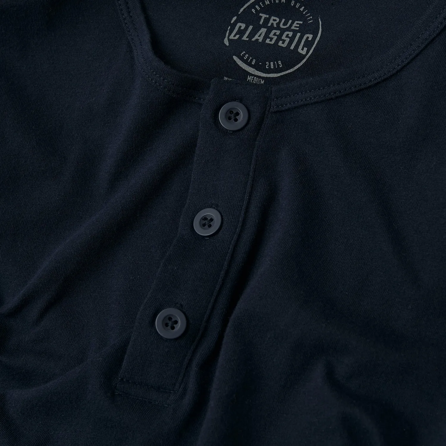 Navy Long Sleeve Henley