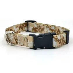 PAWS ASIA Suppliers Custom Nylon Camo Luxury Summer Breathable Large Dog Collar