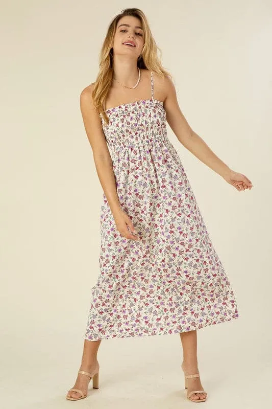 Phoebe Floral Print Cami Maxi Dress