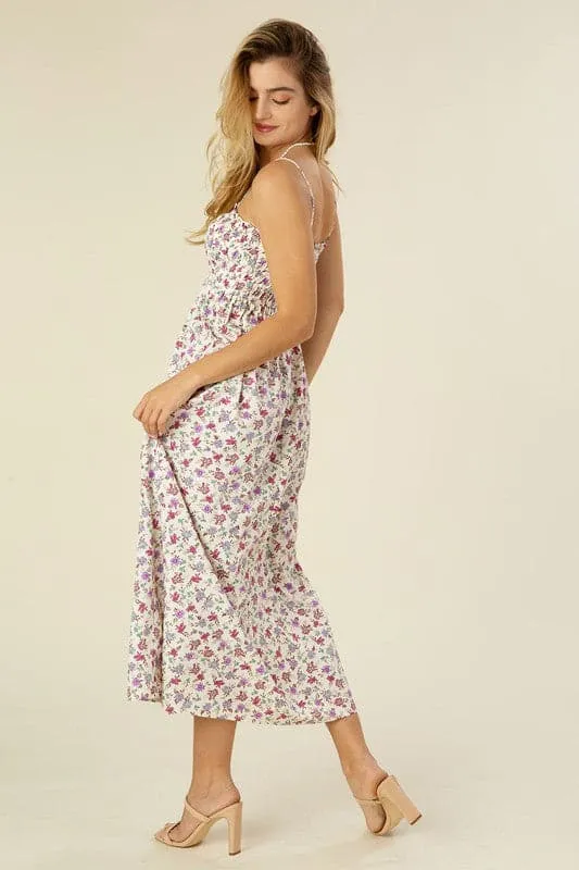 Phoebe Floral Print Cami Maxi Dress