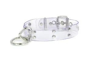 Pvc Bondage Collar With Large Ring