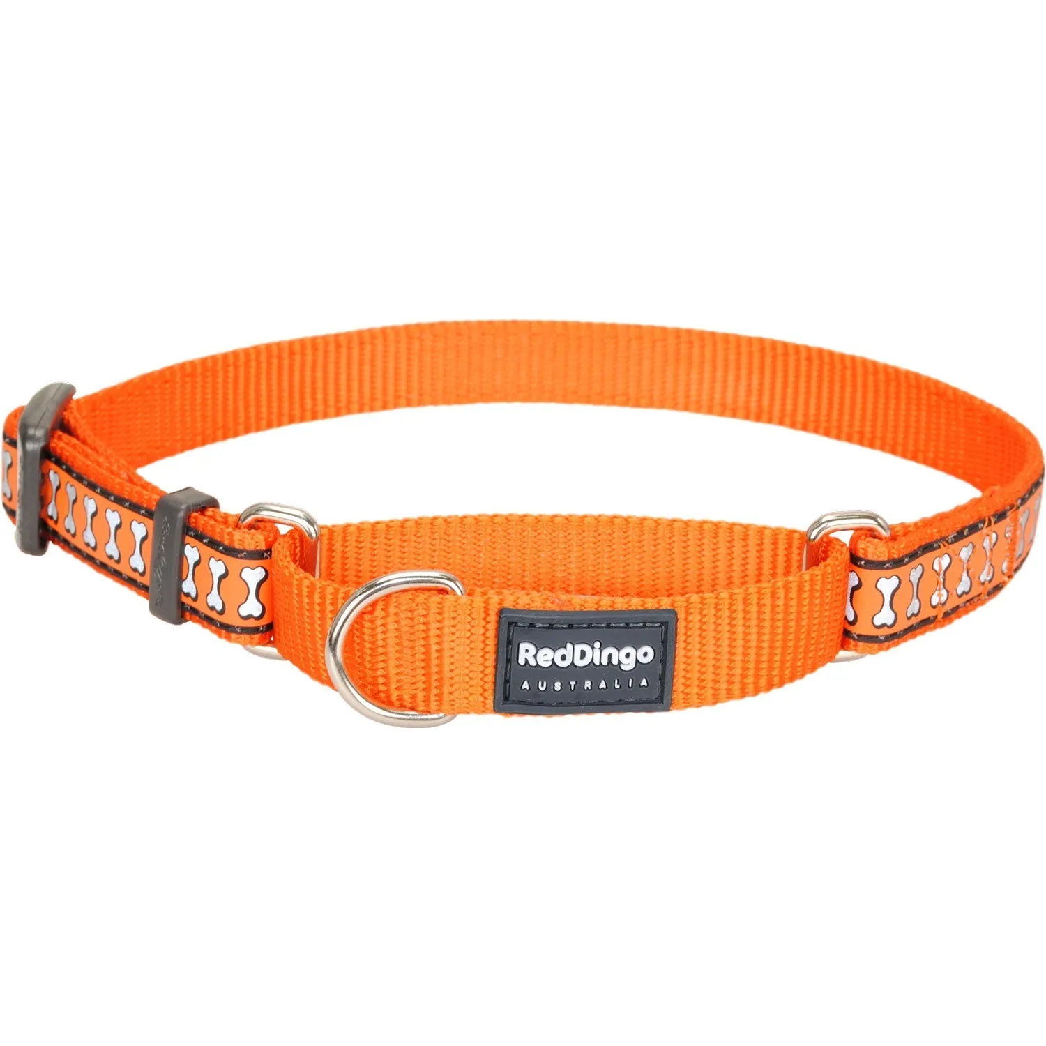 Reflective Bones Orange Martingale