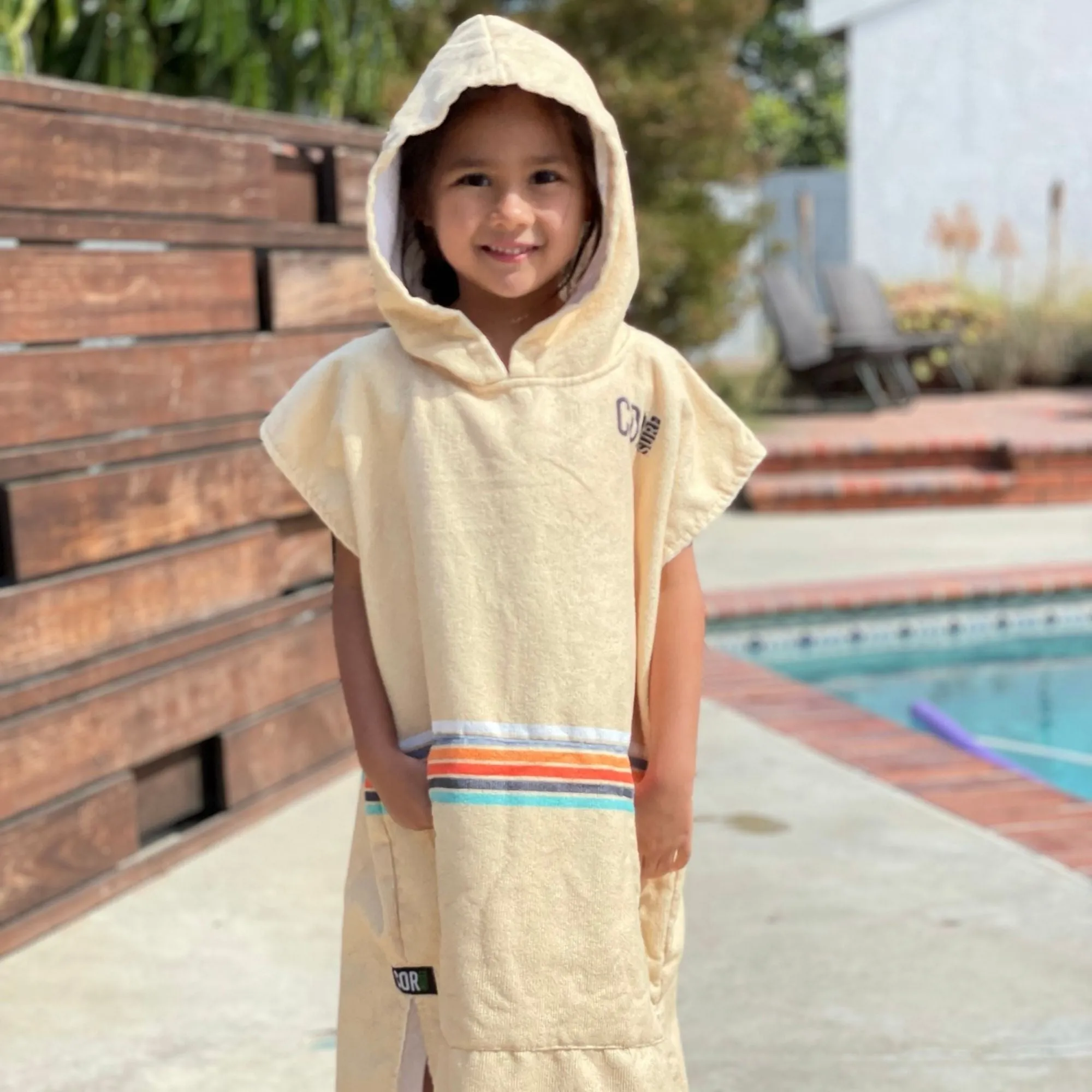 Retro Sand Changing Towel Poncho - Kids (Small)