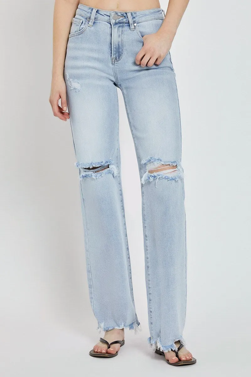 Risen Jeans - High Rise Wide Leg Jeans - RDP5312L