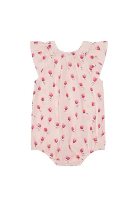 Soft Gallery Pink Rosebud Romper