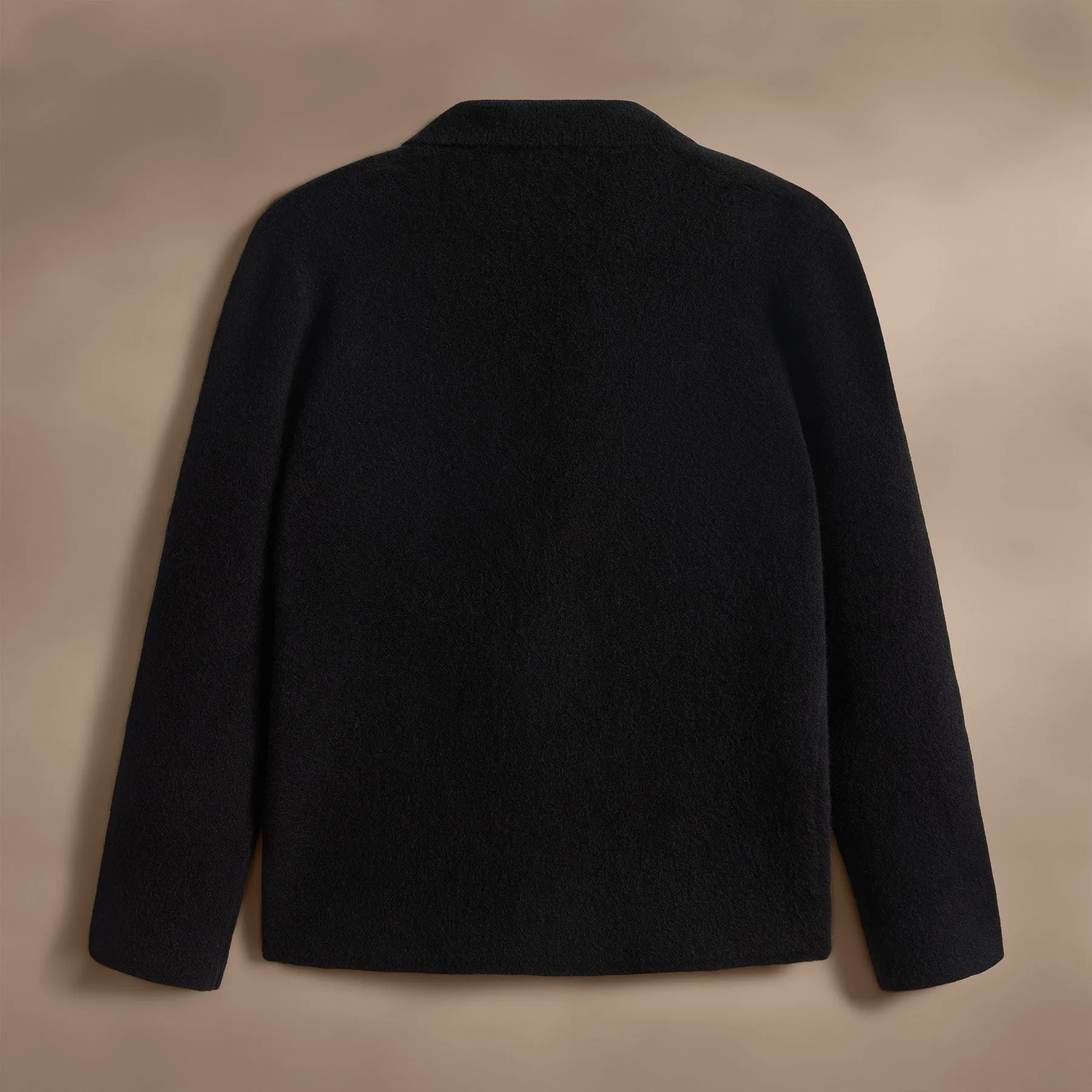 Sweater Knit Blazer - Black