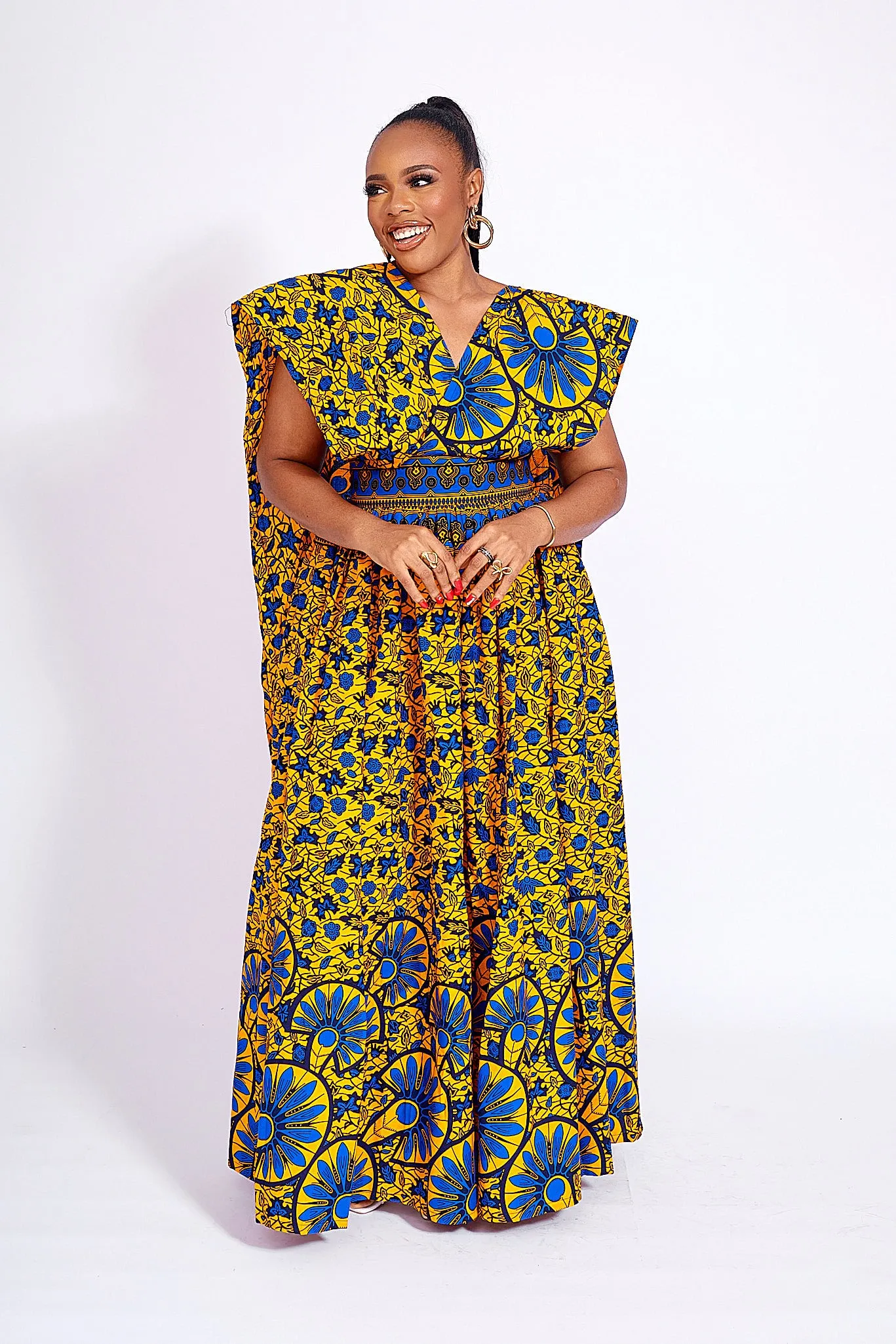 TADLA AFRICAN PRINT INFINITY DRESS