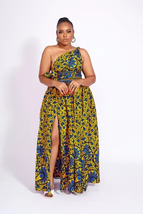 TADLA AFRICAN PRINT INFINITY DRESS