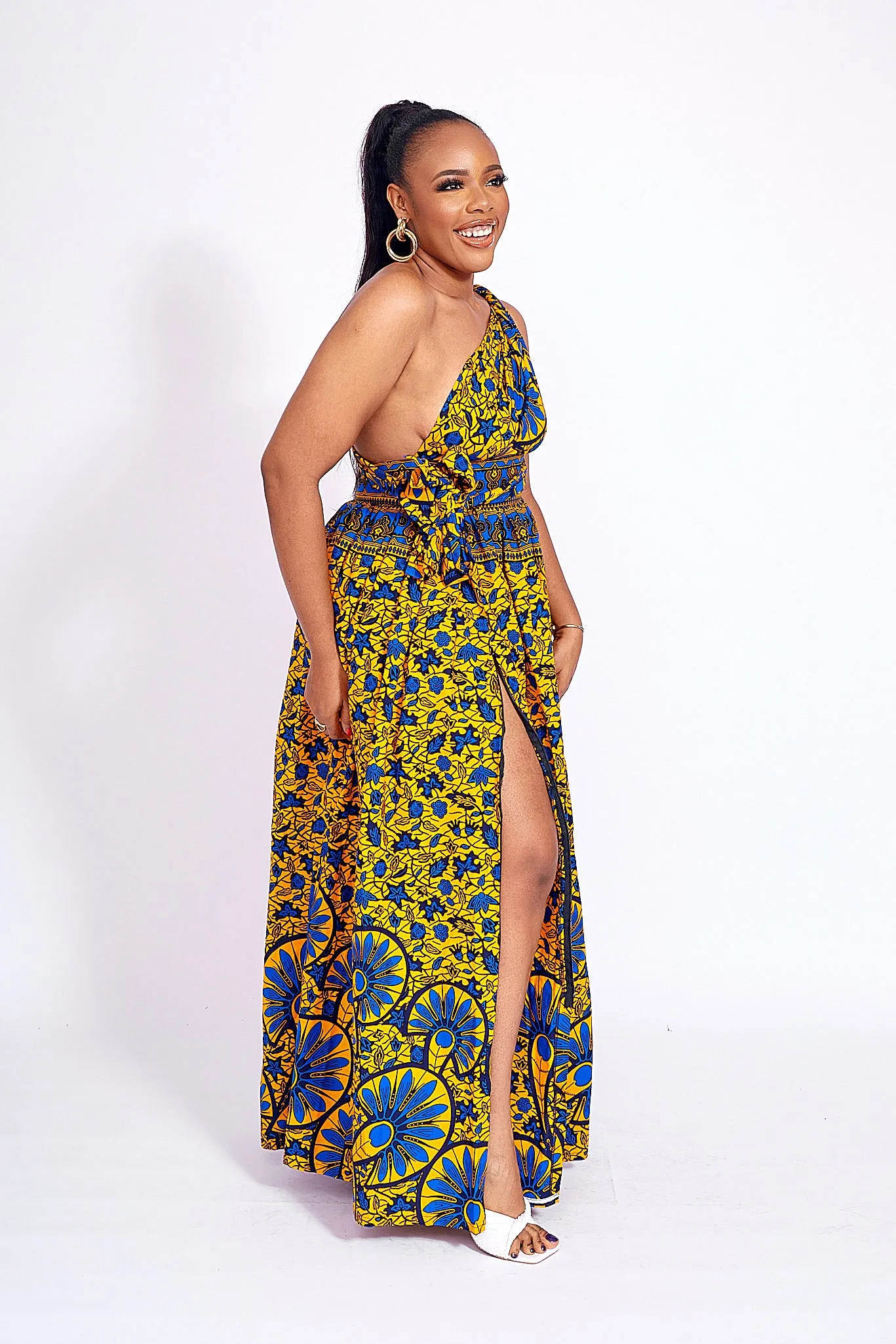 TADLA AFRICAN PRINT INFINITY DRESS