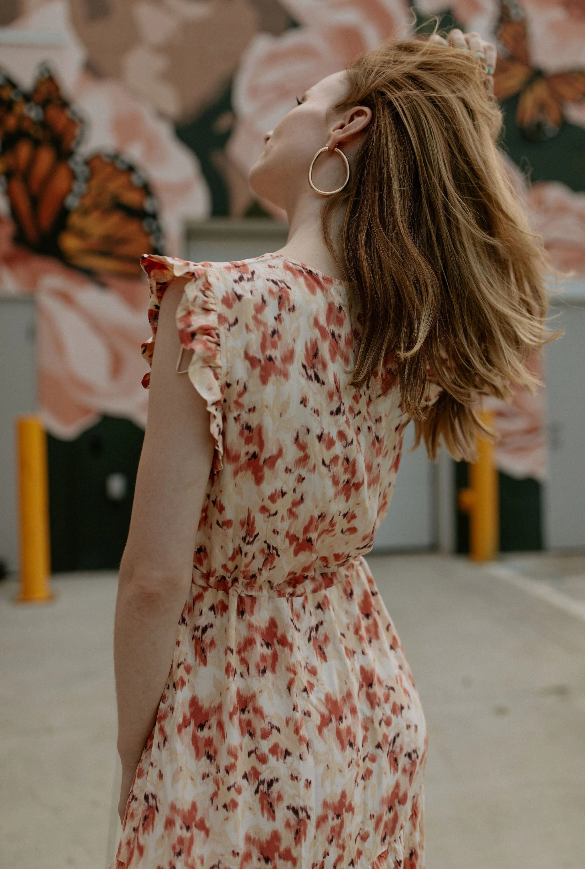 The Joella Frill Dress - Floral Mix